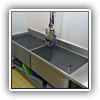 Bespoke sinks fitted